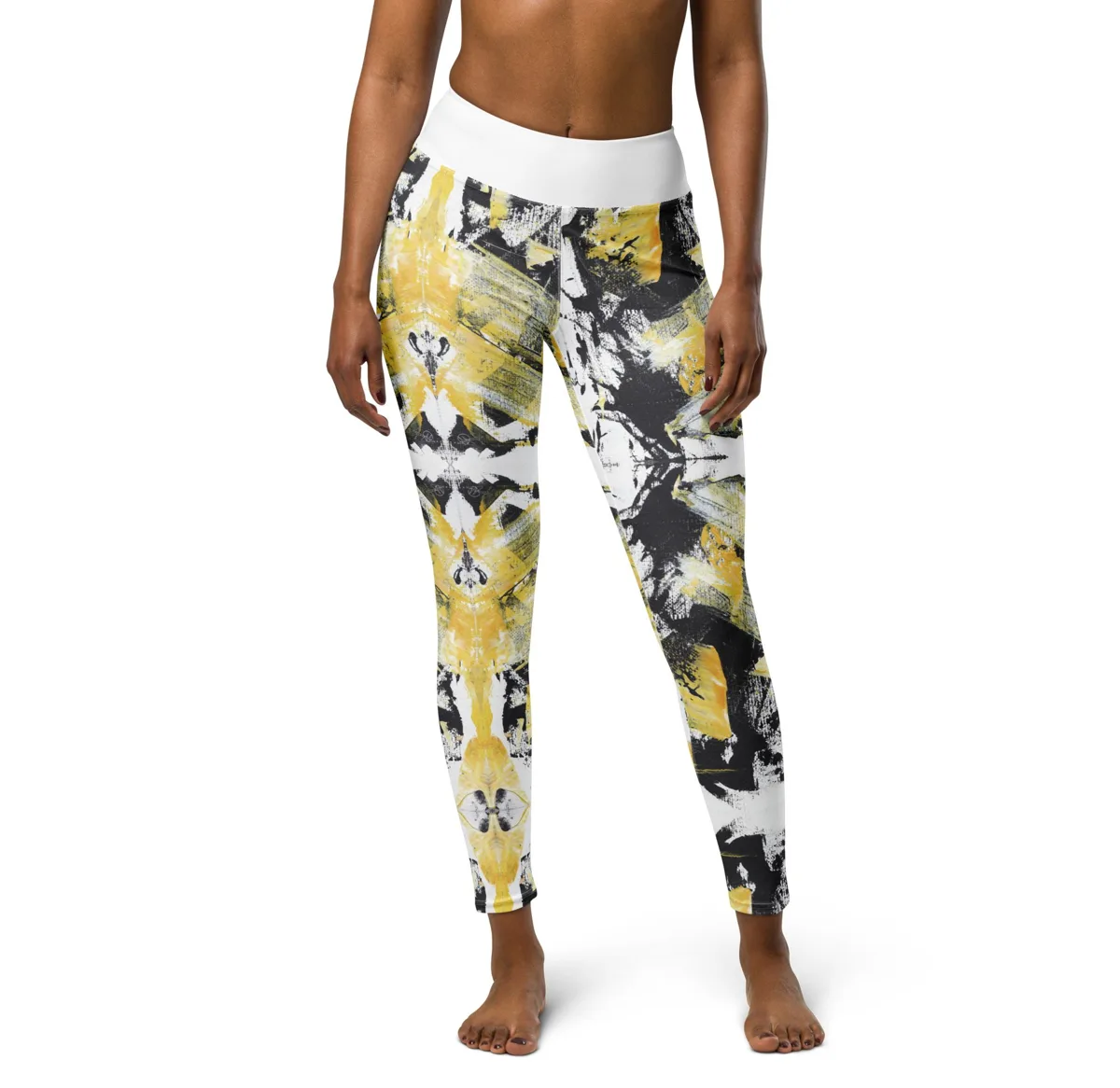 Yoga Leggings — Original Abstract Art